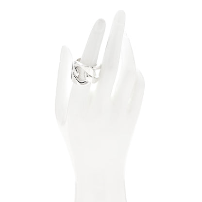 Hermes Sterling Silver GM Capture Link Ring 55 7.25 2 of 5