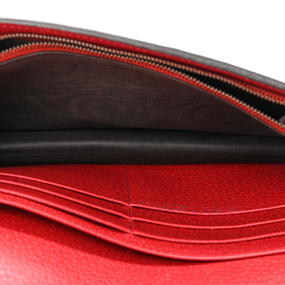 Gucci GG Supreme Monogram Web Queen Margaret Chain Wallet Red 5 of 13