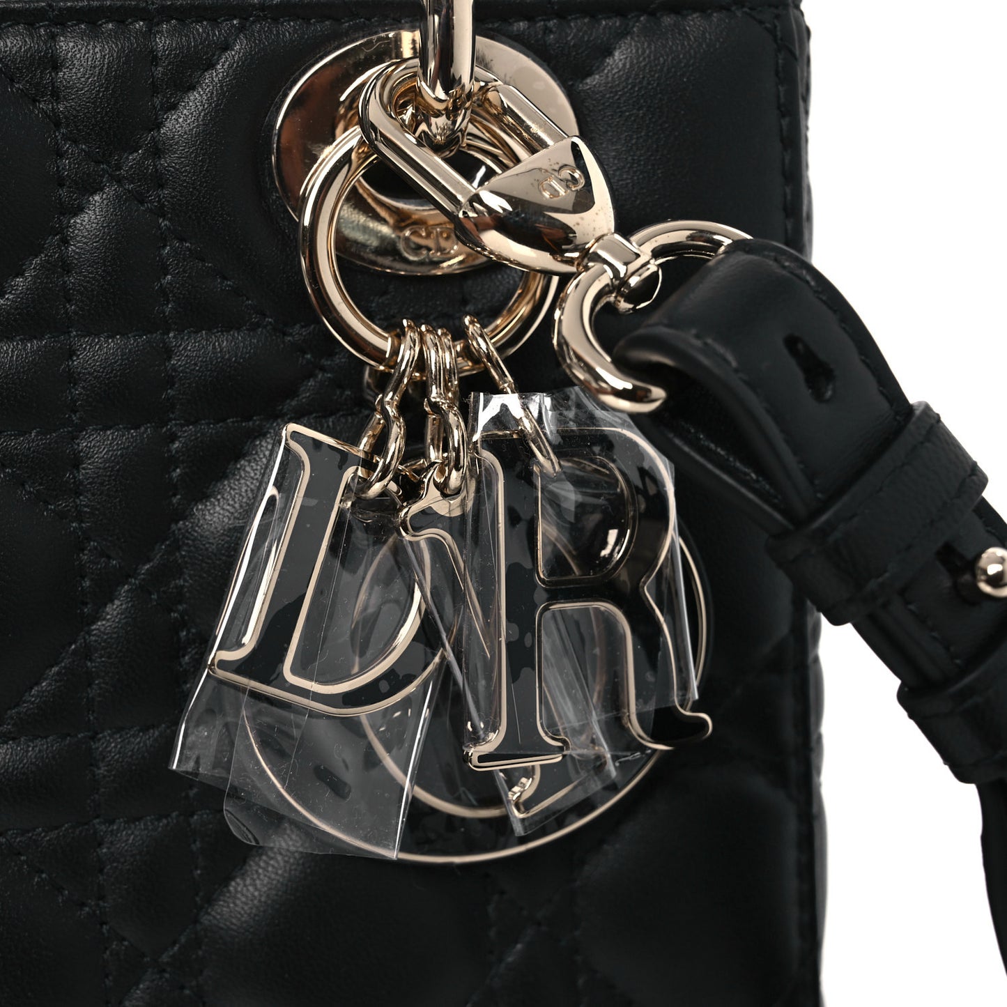 Lambskin Cannage Small My ABCDior Lady Dior Black