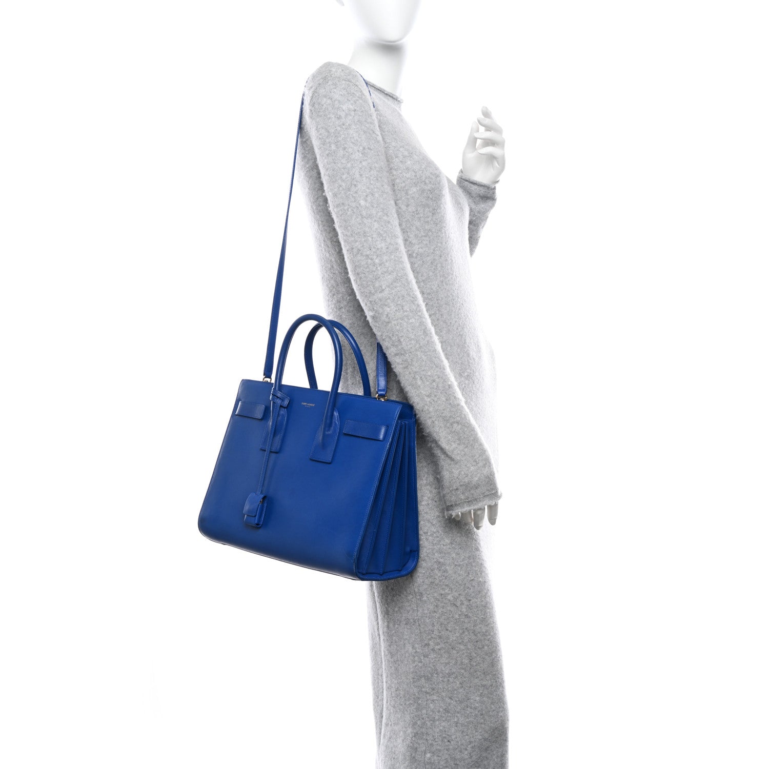 Saint Laurent Calfskin Small Sac De Jour Outremer 2 of 11