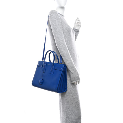 Saint Laurent Calfskin Small Sac De Jour Outremer 2 of 11