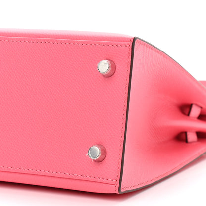 Hermes Epsom Kelly Sellier 25 Rose Azalee 10 of 11