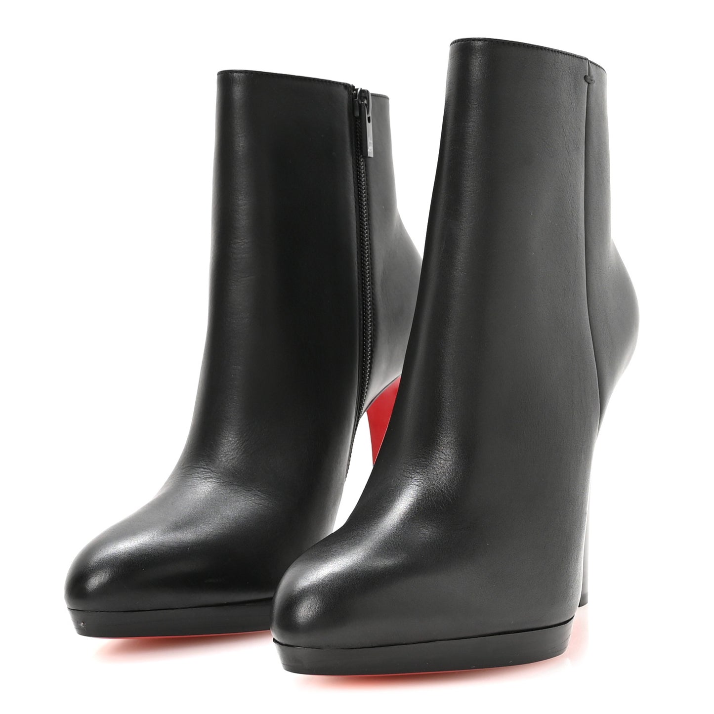 Calfskin Degrade Fannylove Alta 120 Booties 38.5 Black