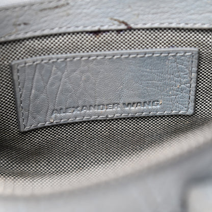 Alexander Wang Pebbled Lambskin Mini Rockie Carbon Rodhium Hardware 6 of 17