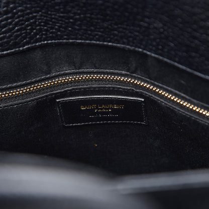 Saint Laurent Grained Calfskin Large Sac De Jour Carryall Black 6 of 19
