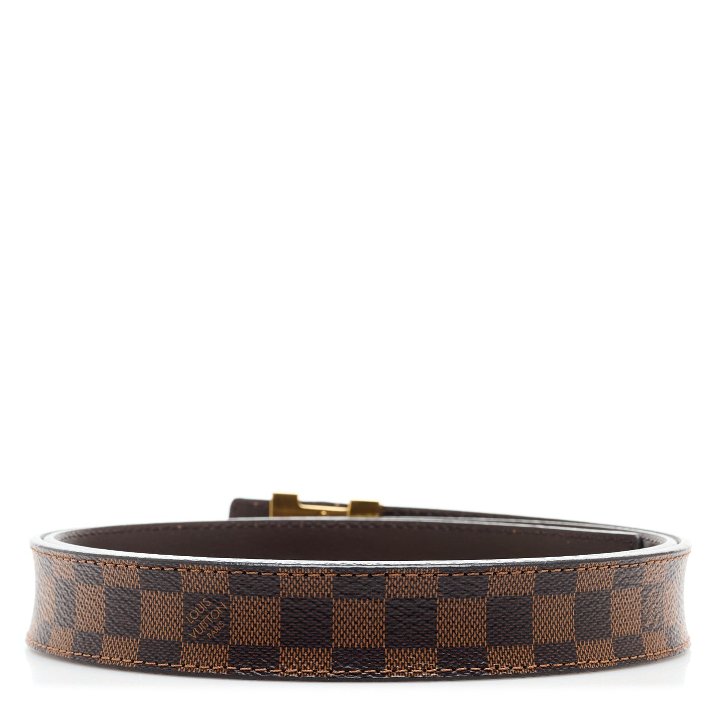 Mini Damier Ebene 25mm LV Initiales Belt 85 34