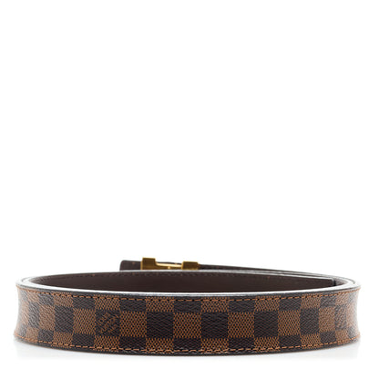 Louis Vuitton Mini Damier Ebene 25mm LV Initiales Belt 85 34 2 of 6