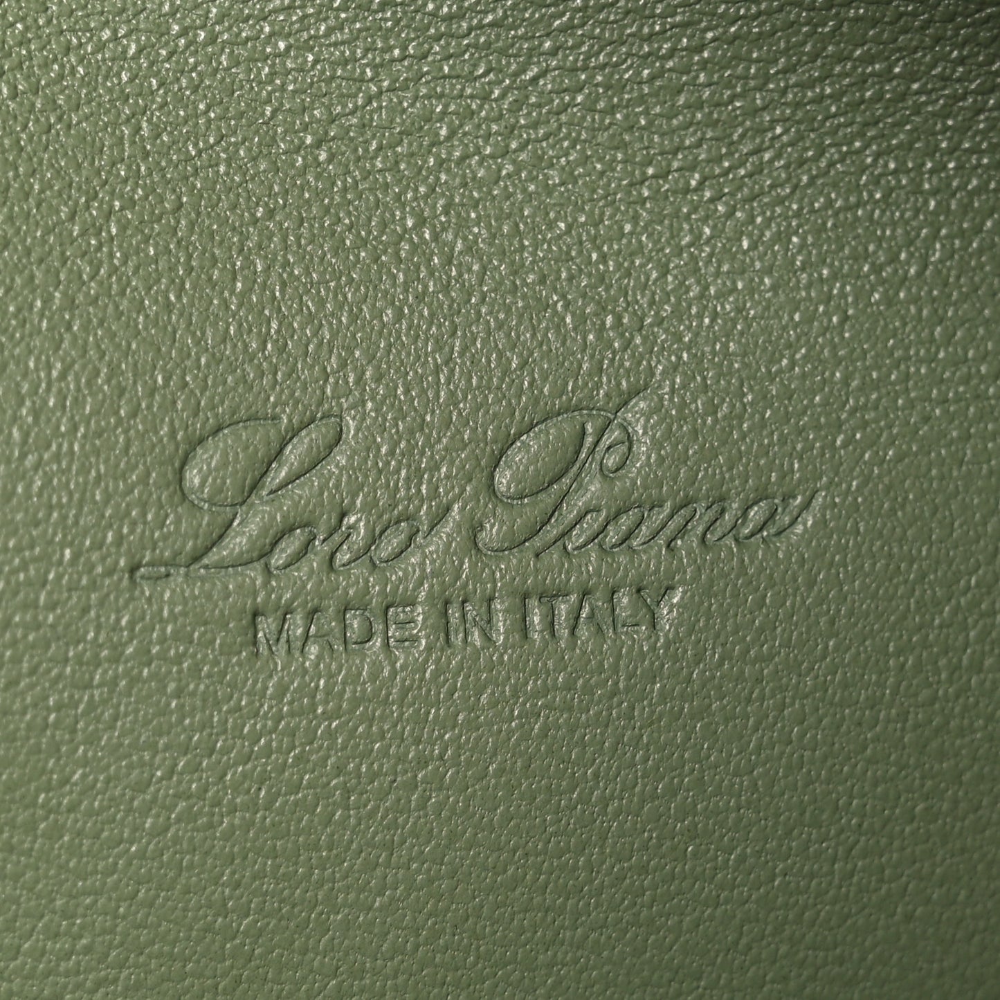 Grained Calfskin L19 Extra Pocket Pouch Sage Brush Leaves