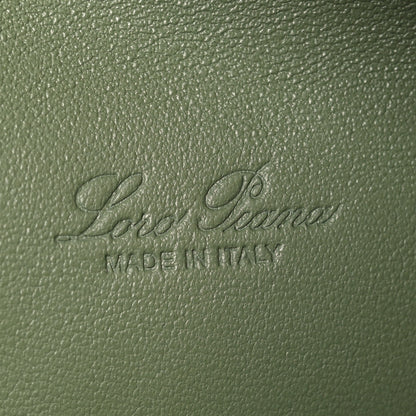 Loro Piana Grained Calfskin L19 Extra Pocket Pouch Sage Brush Leaves 6 of 10