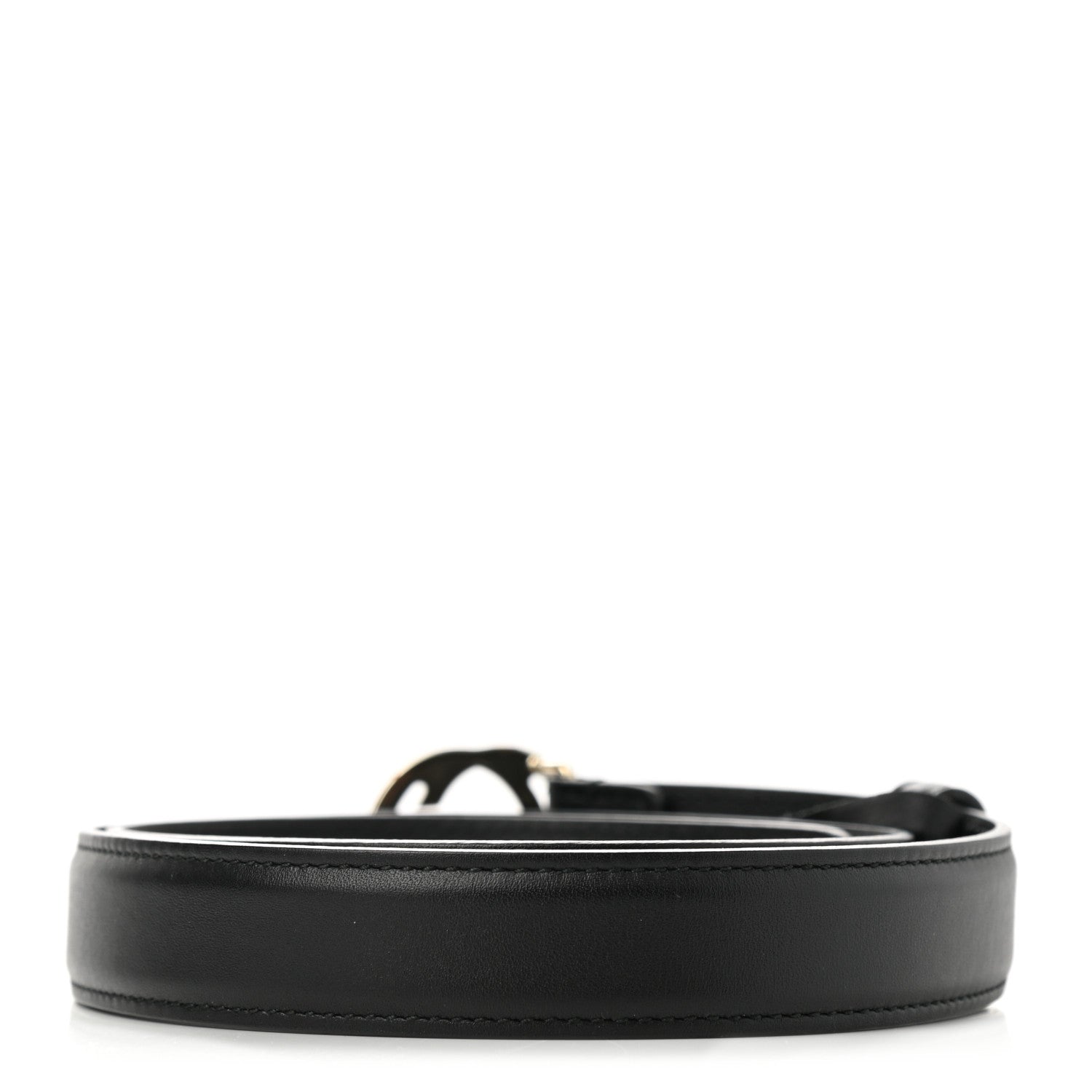 Gucci Moon Calfskin Interlocking G 25mm Belt 80 32 Black 2 of 5