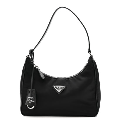 Prada Tessuto Nylon Saffiano Mini Re-Edition 2005 Bag Black 1 of 11
