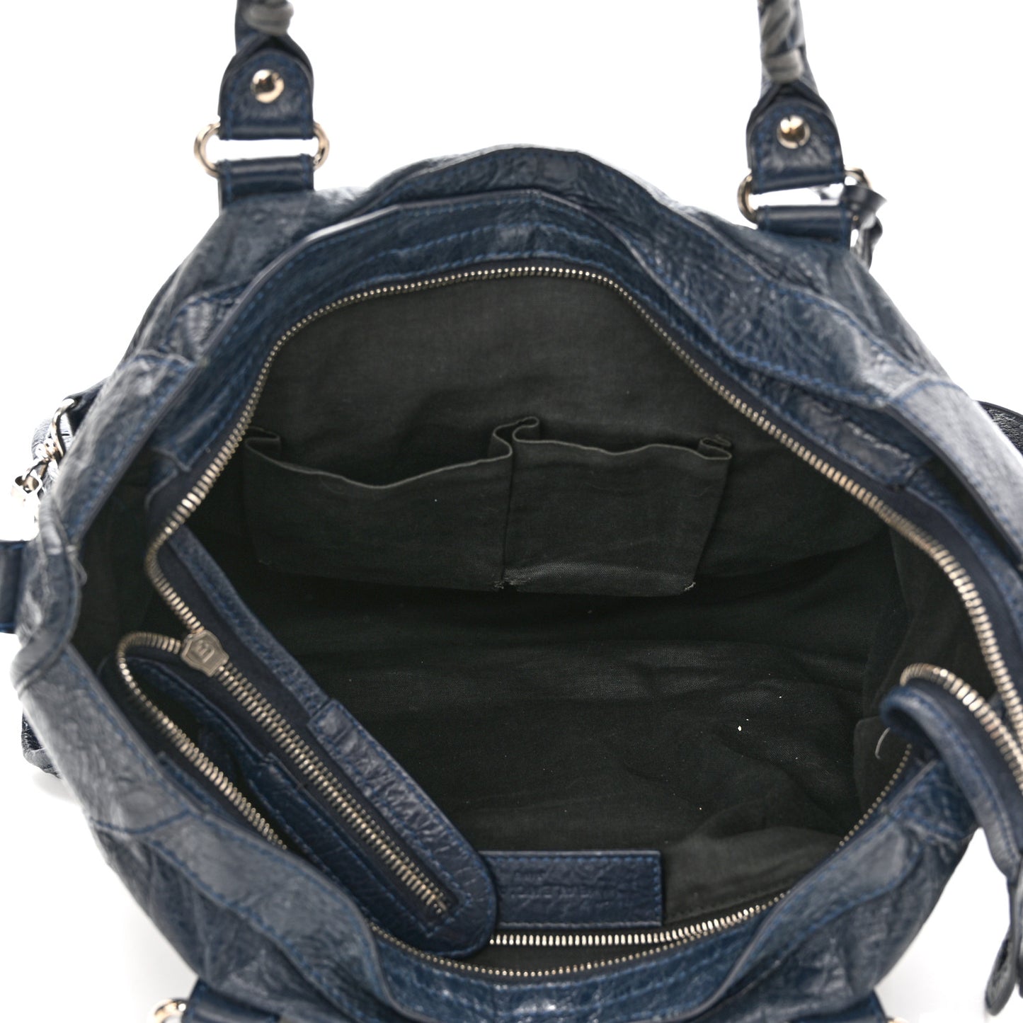 Agneau Giant 12 Silver Hardware City Bleu Obscur