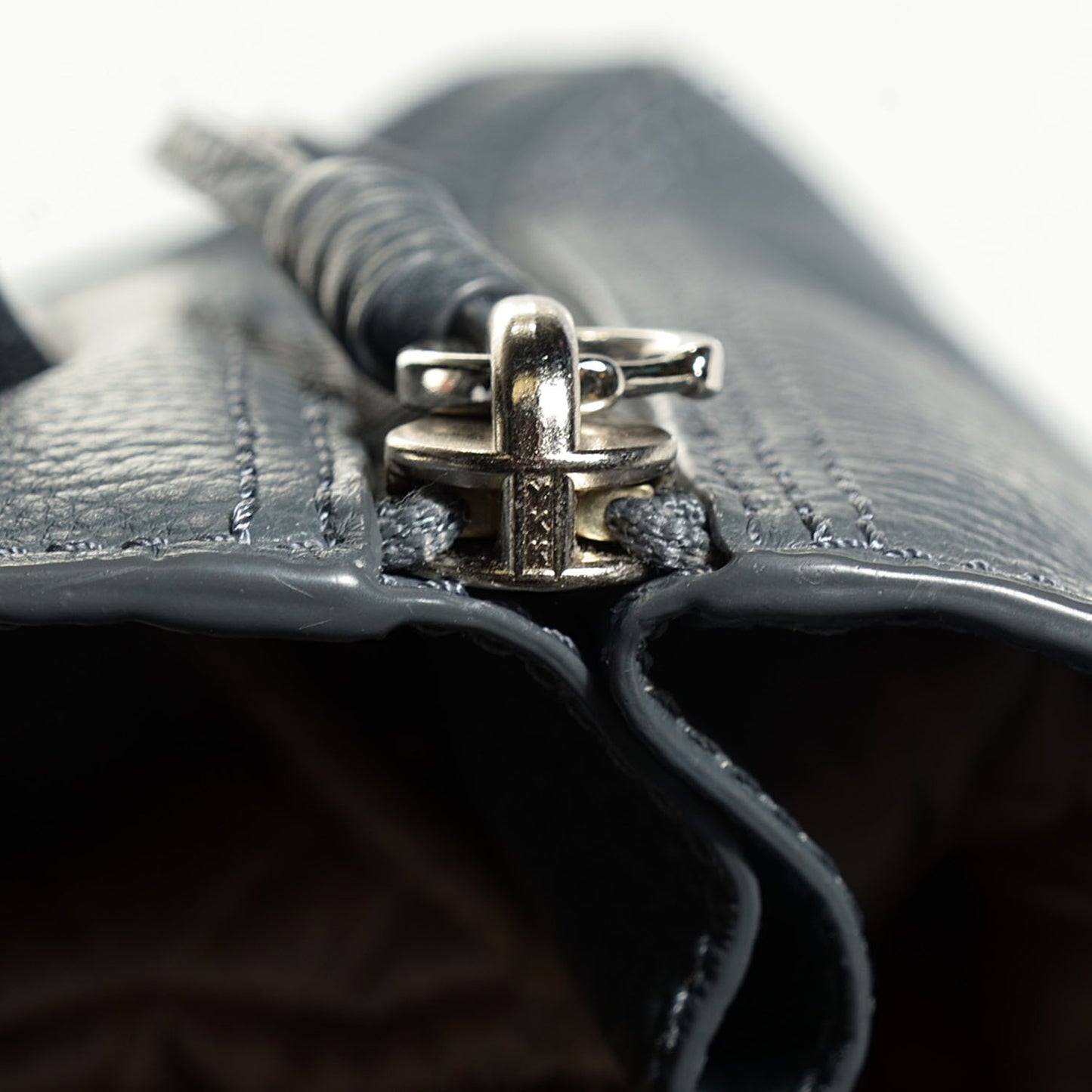3.1 Textured Calfskin Mini Pashli Satchel Storm