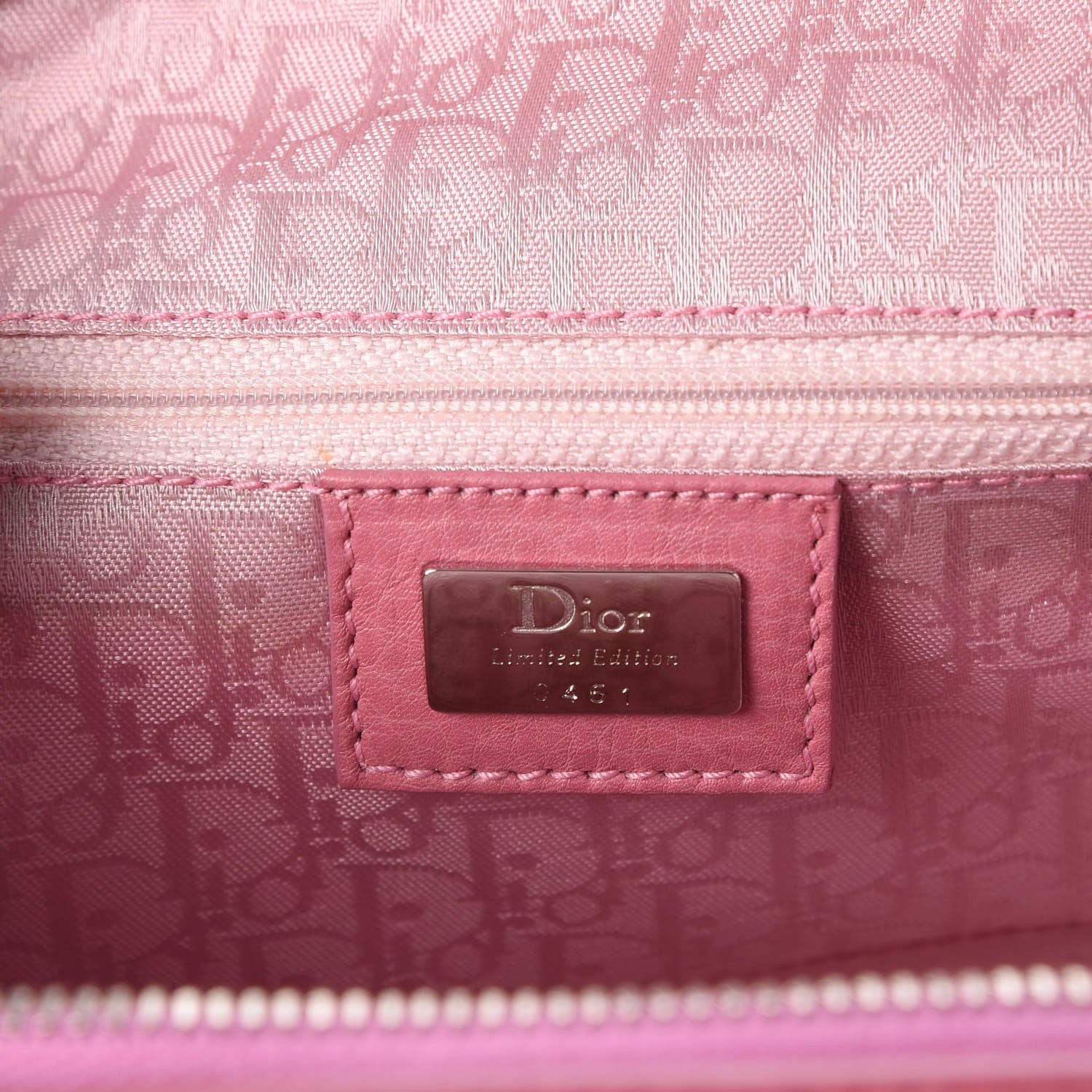 Christian Dior Calfskin Small Butterfly Detective Satchel Pink 6 of 12