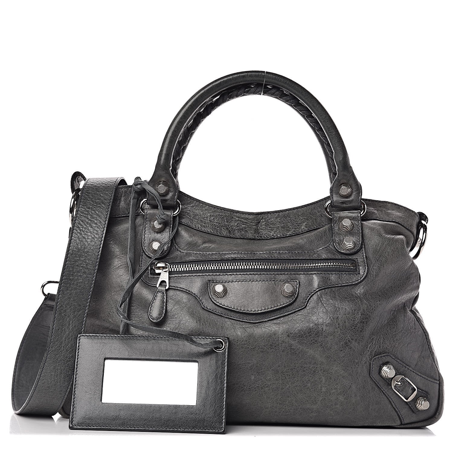Balenciaga Agneau Giant 12 Silver Hardware Town Anthracite 1 of 11