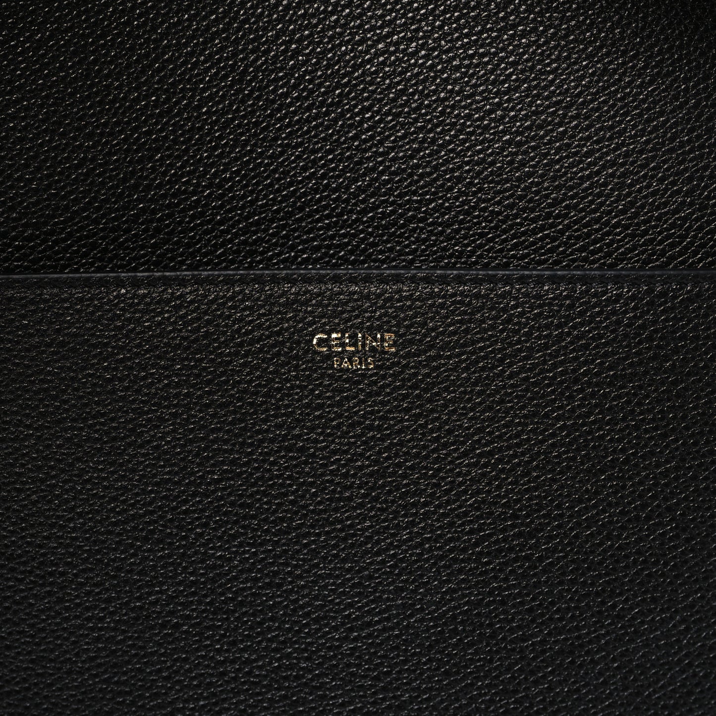 Soft Grained Calfskin Sangle Bucket Bag Black