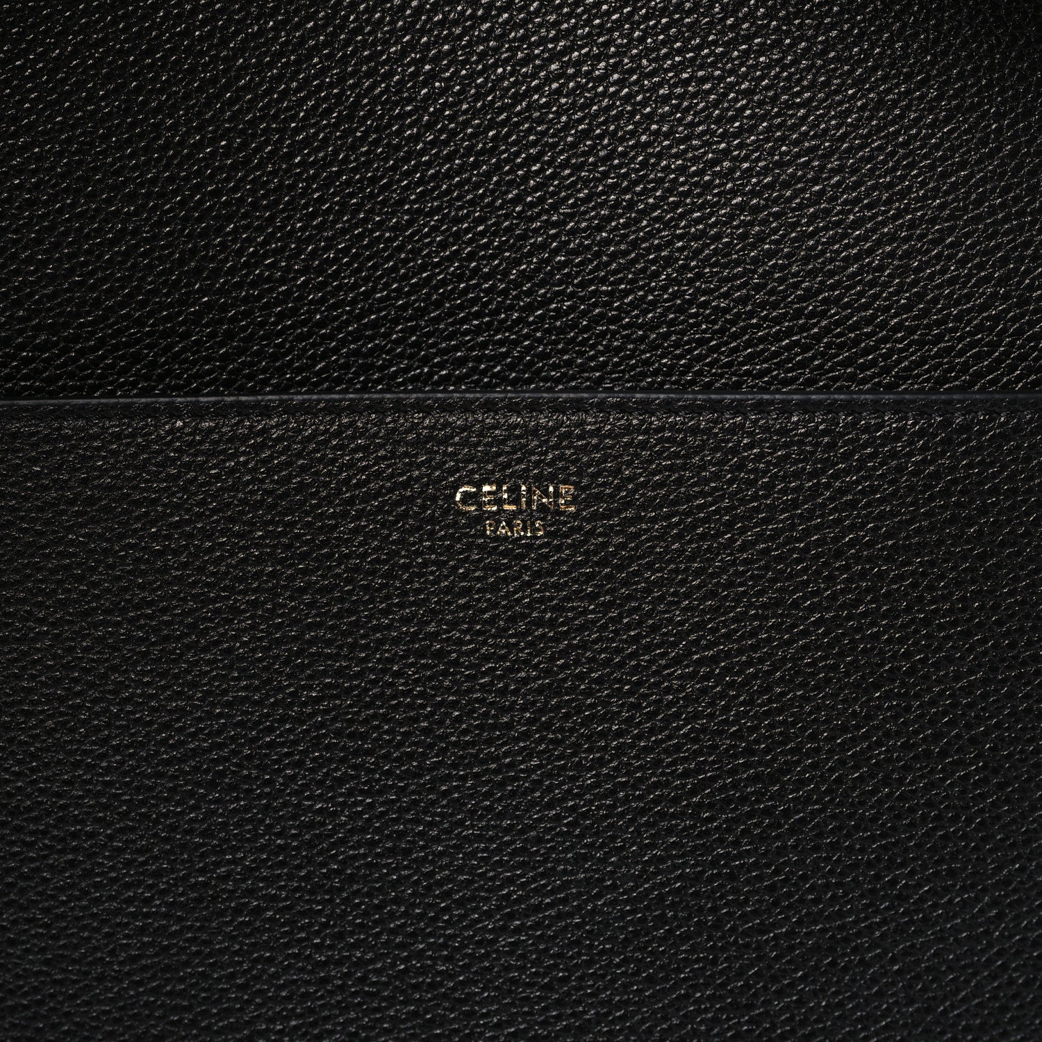 Celine Soft Grained Calfskin Sangle Bucket Bag Black 6 of 8