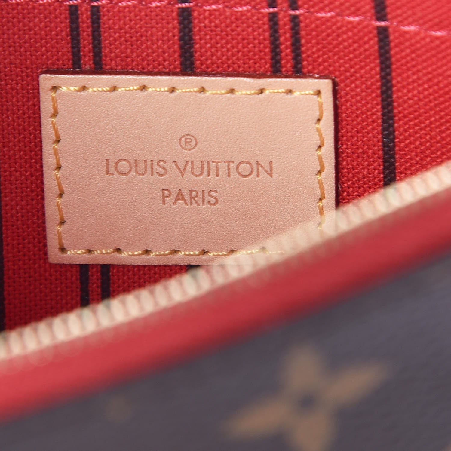 Louis Vuitton Monogram Neverfull MM GM Pochette Cherry 8 of 9