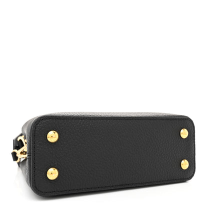 Louis Vuitton Taurillon Embellished Flower Crown Capucines Mini Black 4 of 10