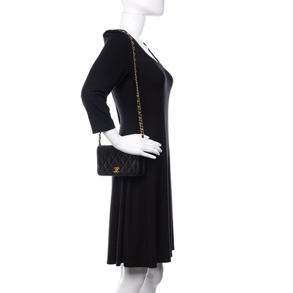 Chanel Lambskin Quilted Mini Flap Black 2 of 12