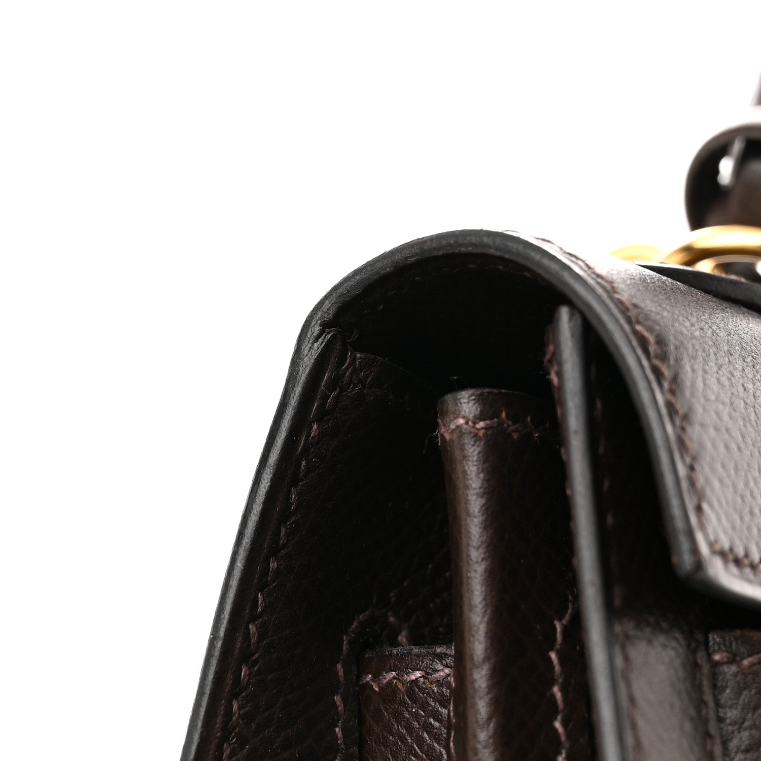 Hermes Epsom Kelly Sellier 32 Chocolate 11 of 13