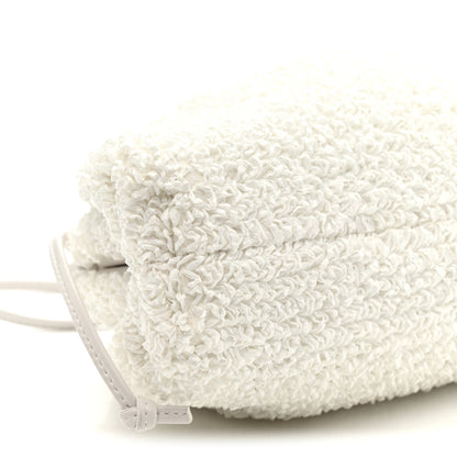 Bottega Veneta Boucle Curly Raffia The Mini Pouch White Chalk 19 of 25