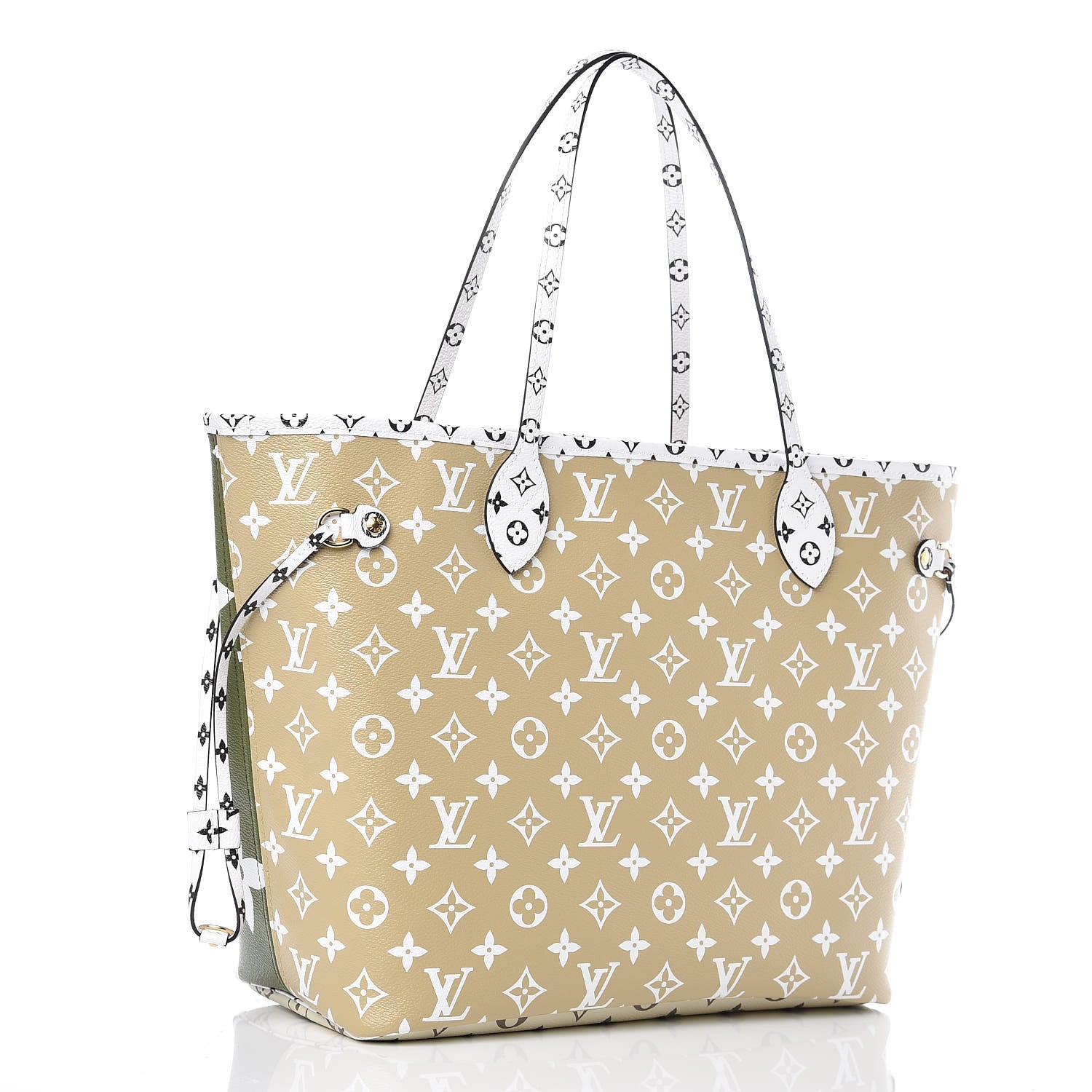 Louis Vuitton Monogram Giant Neverfull MM Kaki 4 of 11