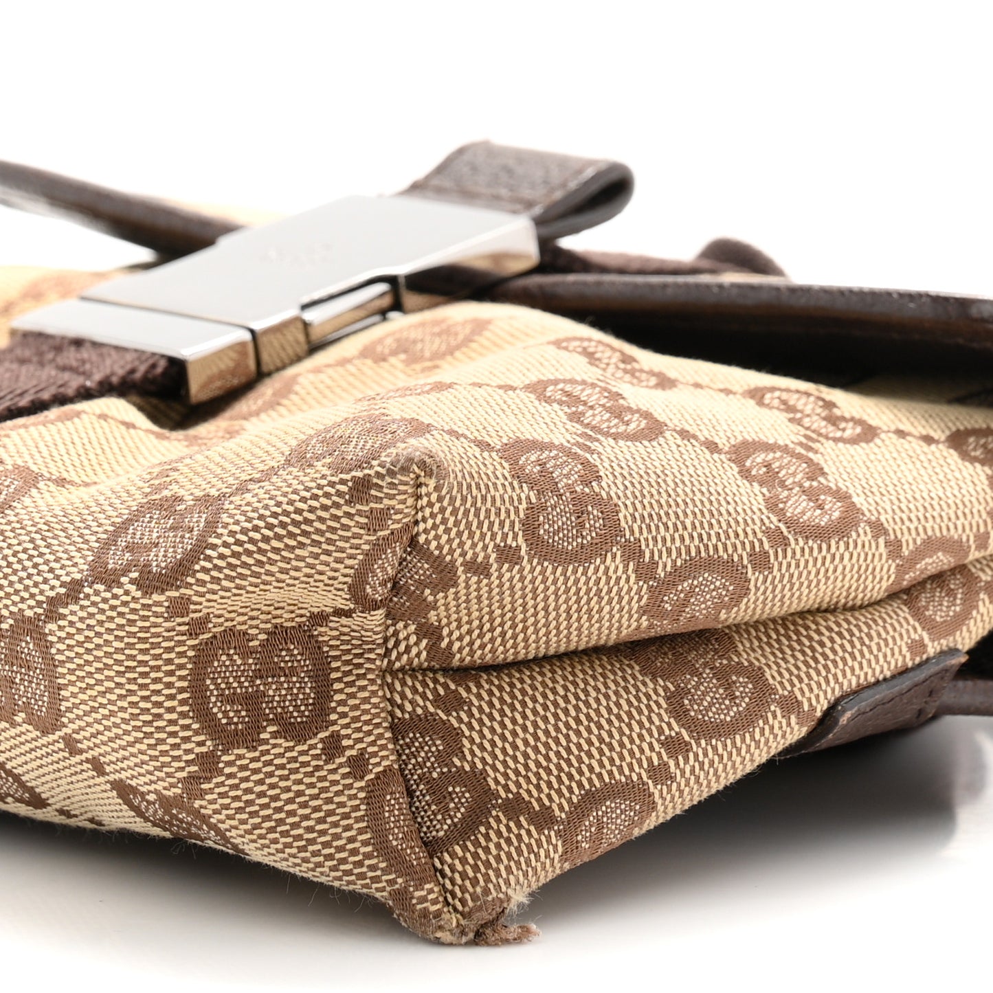 Monogram Waist Pouch Bag Dark Brown