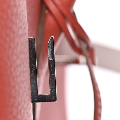 Hermes Togo Casaque Birkin 40 Sanguine White 20 of 31