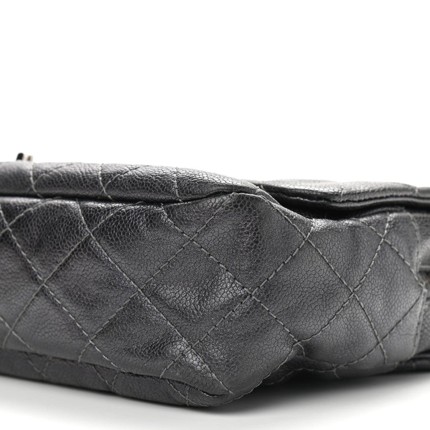Chanel Iridescent Caviar Quilted Large Chic Flap Grey 8 of 8