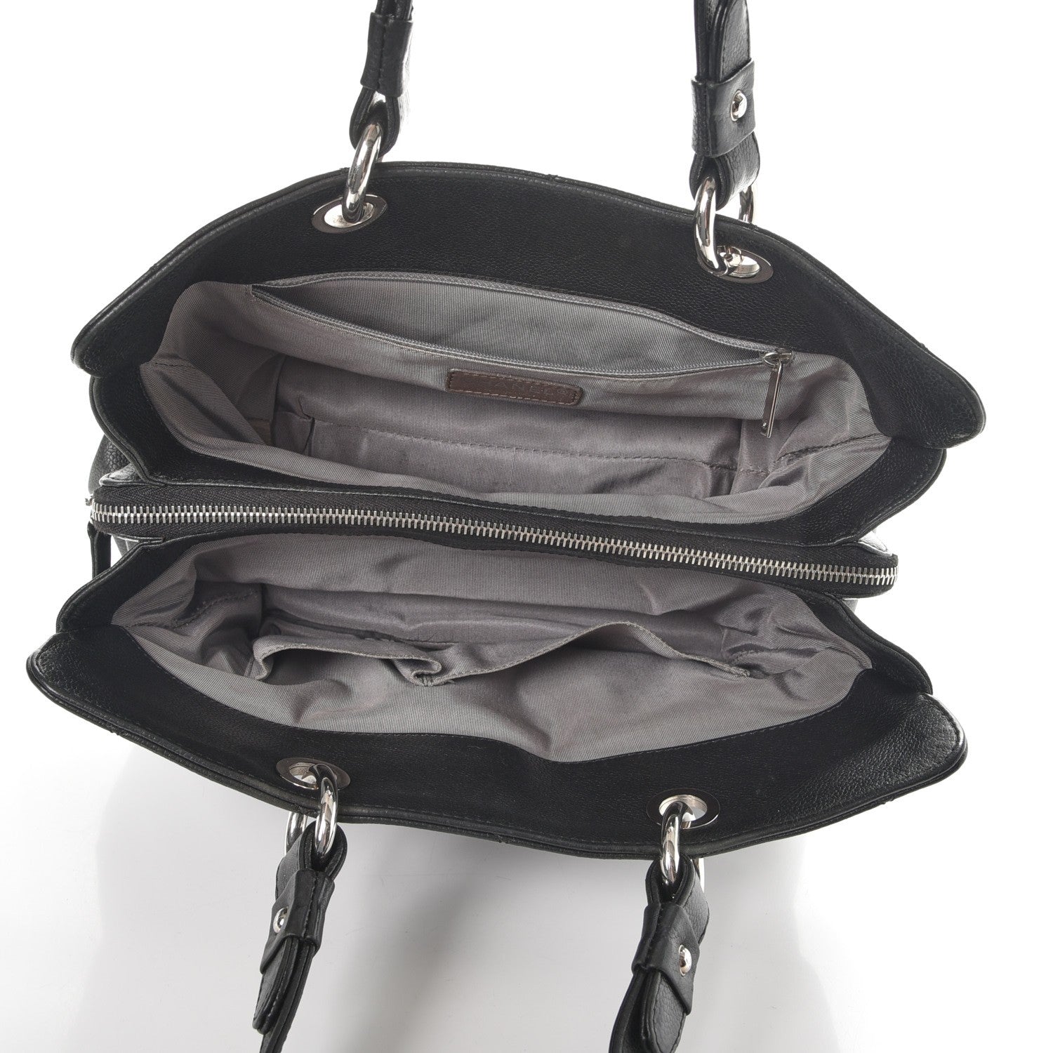 Chanel Soft Caviar Quilted CC Timeless Tote Black 5 of 9