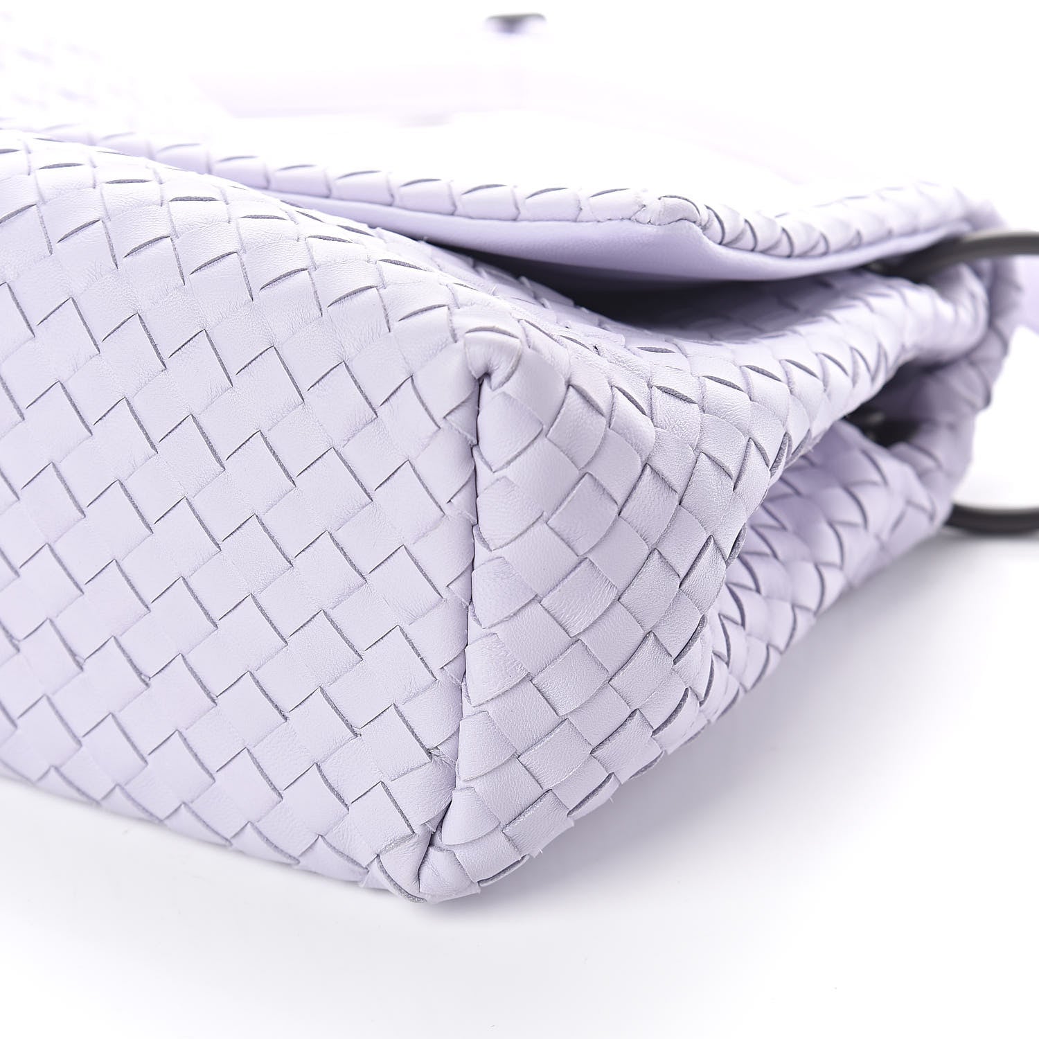 Bottega Veneta Nappa Intrecciato Flap Shoulder Bag Oyster Lilac 8 of 8
