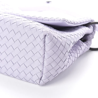 Bottega Veneta Nappa Intrecciato Flap Shoulder Bag Oyster Lilac 8 of 8