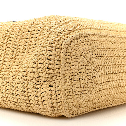 Saint Laurent Raffia Rive Gauche Tote Natural 9 of 12