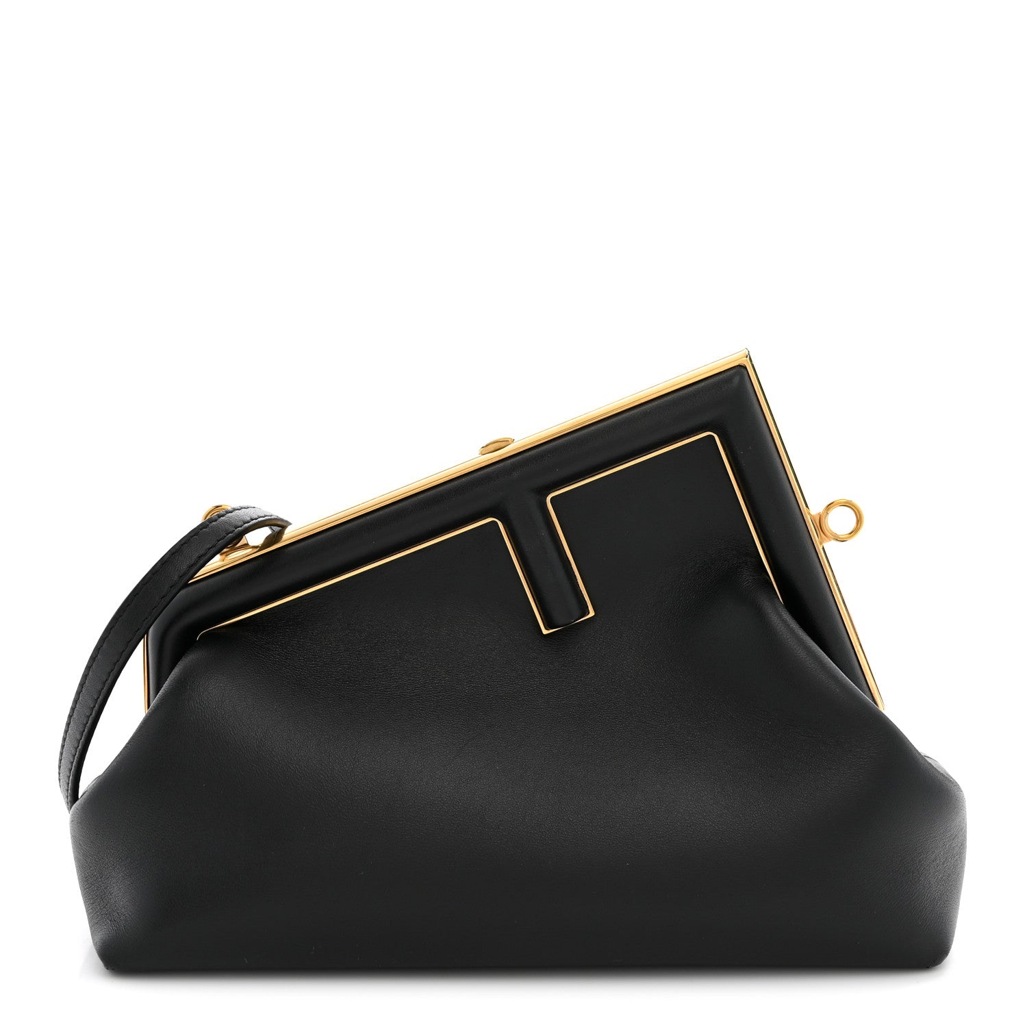 Fendi Shiny Nappa Small Fendi First Black 1 of 11