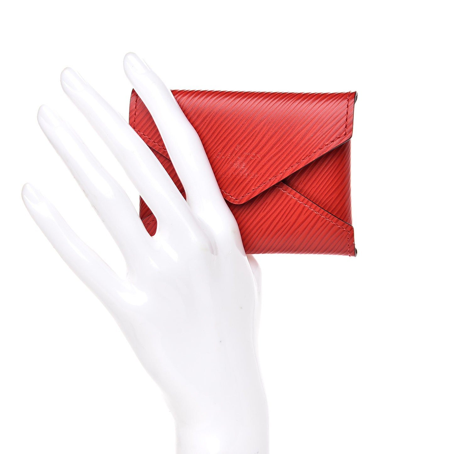 Epi Small Kirigami Pochette Insert Coquelicot