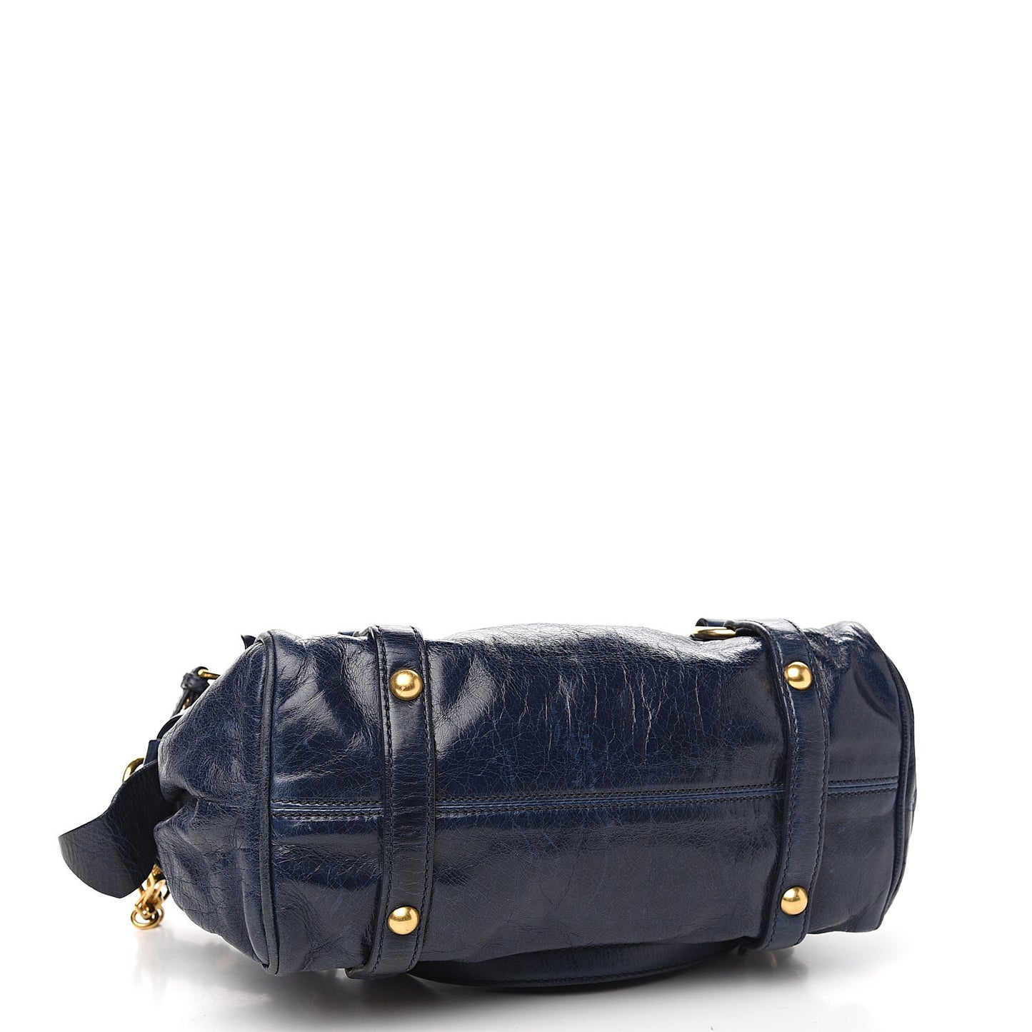 Vitello Lux Mini Bow Bag Bluette