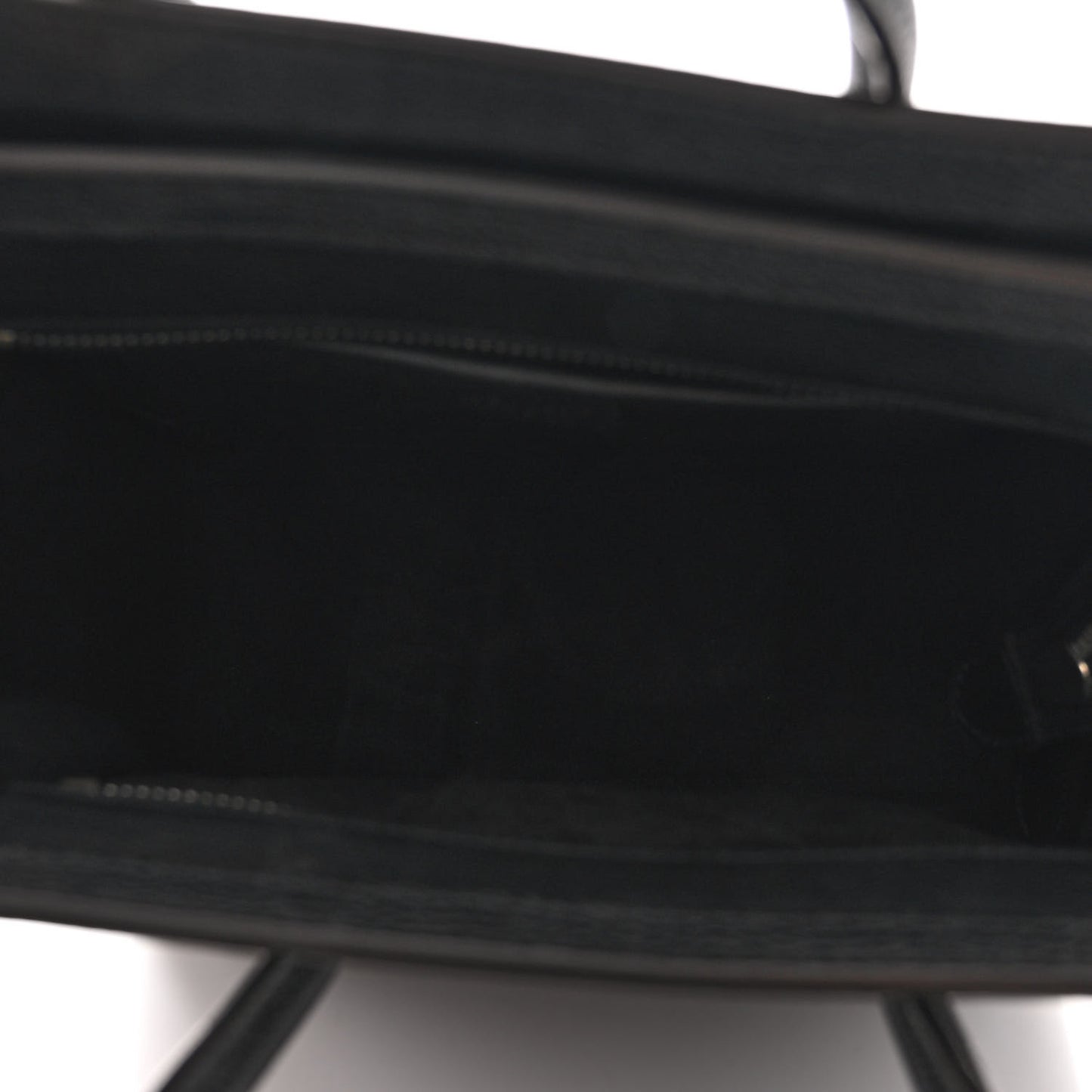 Drummed Calfskin Nano Luggage Black