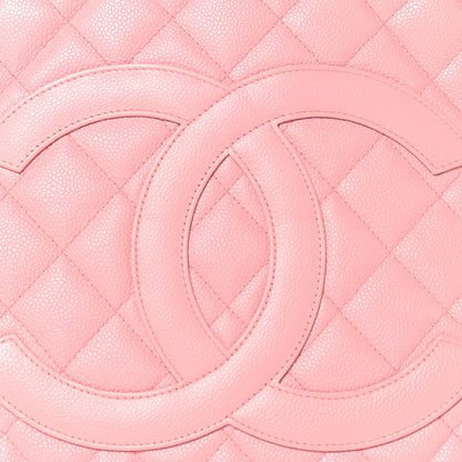 Chanel Caviar Medallion CC Tote Light Pink 8 of 10