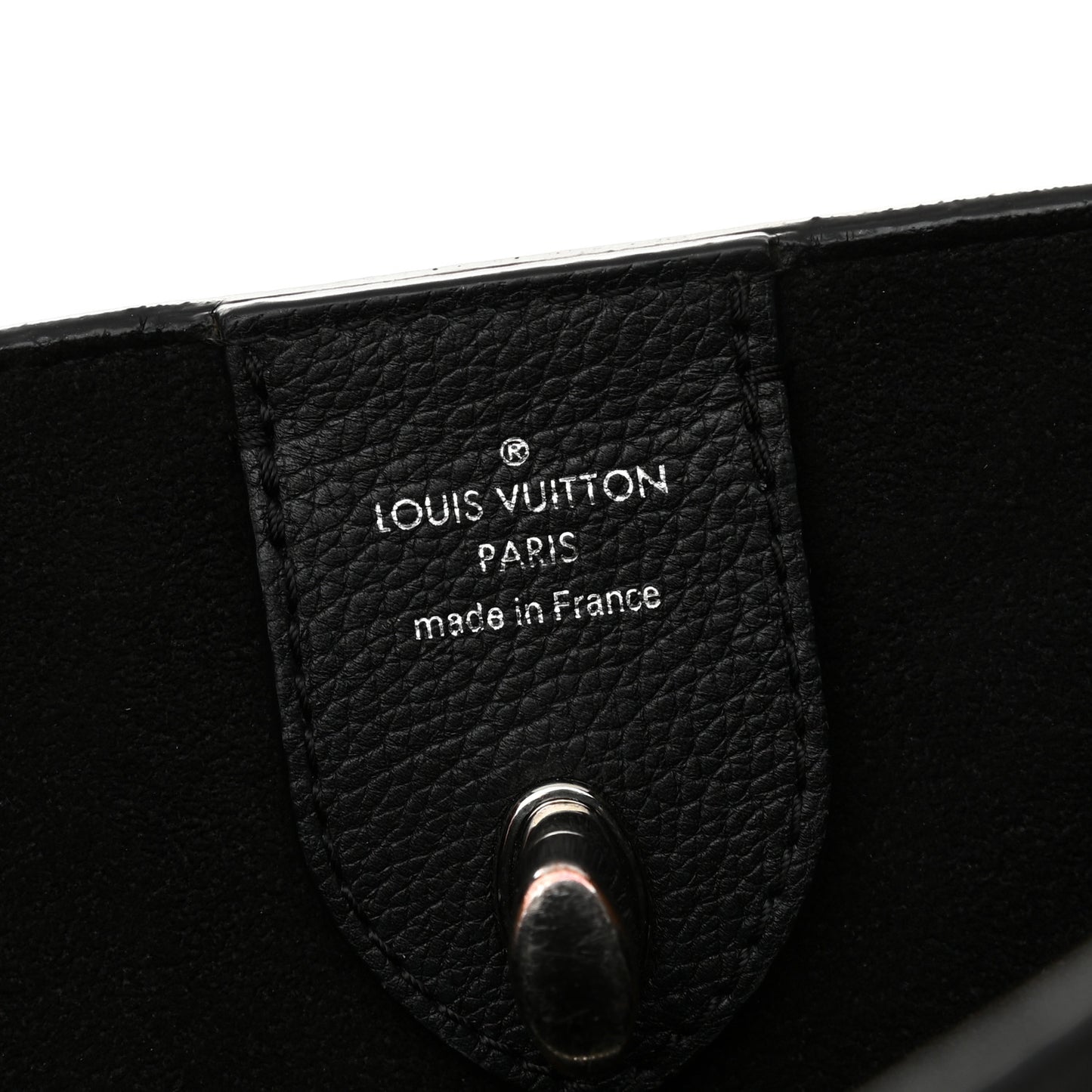 Calfskin Lockme Go Tote Black