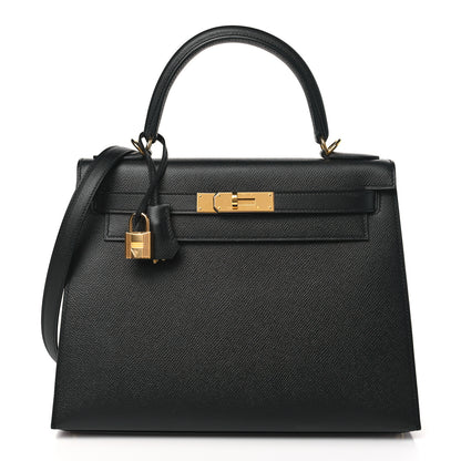 Hermes Epsom Kelly Sellier 28 Black 1 of 9