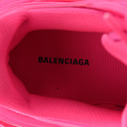 Balenciaga Rubber Mesh Monocolor Womens Track.2 Open Sneakers 36 Fluo Pink 7 of 9