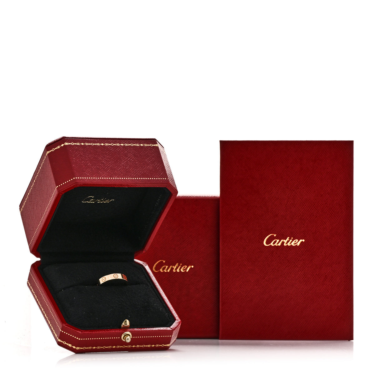 18K Yellow Gold 3.5mm LOVE Wedding Band Ring 52 6