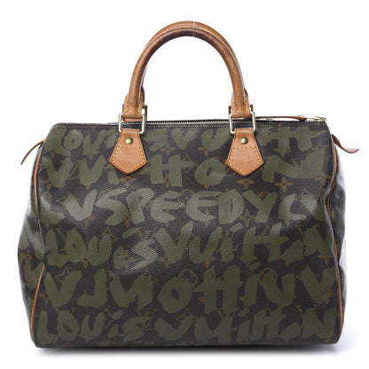 Louis Vuitton Monogram Graffiti Speedy 30 Kaki 1 of 14