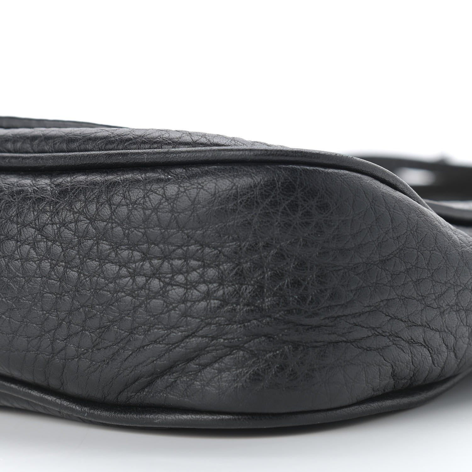 Gucci Pebbled Calfskin Medium Soho Flap Crossbody Black 10 of 11