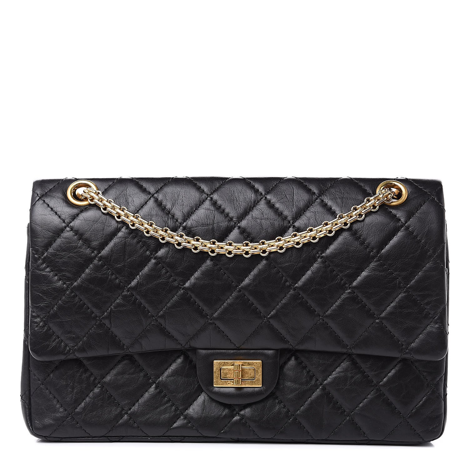 Chanel Aged Calfskin Quilted 2.55 Reissue 226 Flap Black 1 of 10
