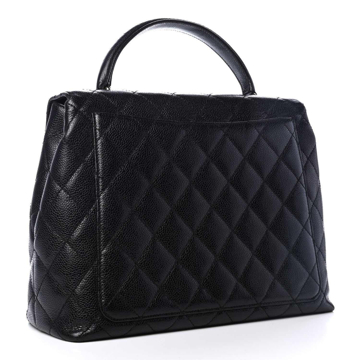 Chanel Caviar Quilted Jumbo Kelly Flap Black 2 of 4