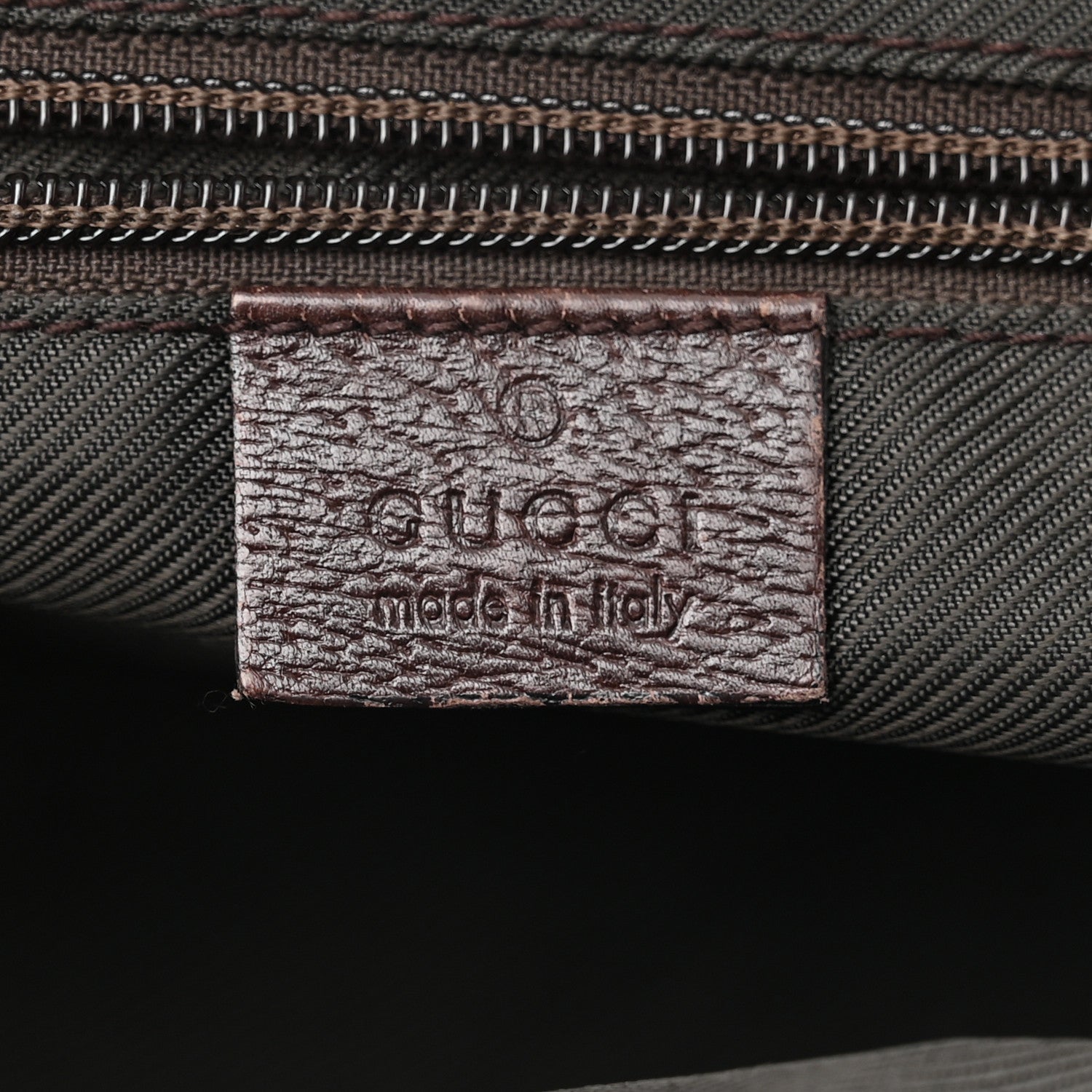 Gucci GG Monogram Small Web Handle Bucket Tote Dark Brown 6 of 15
