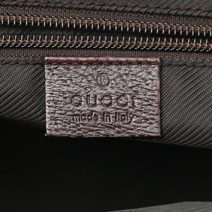 Gucci GG Monogram Small Web Handle Bucket Tote Dark Brown 6 of 15