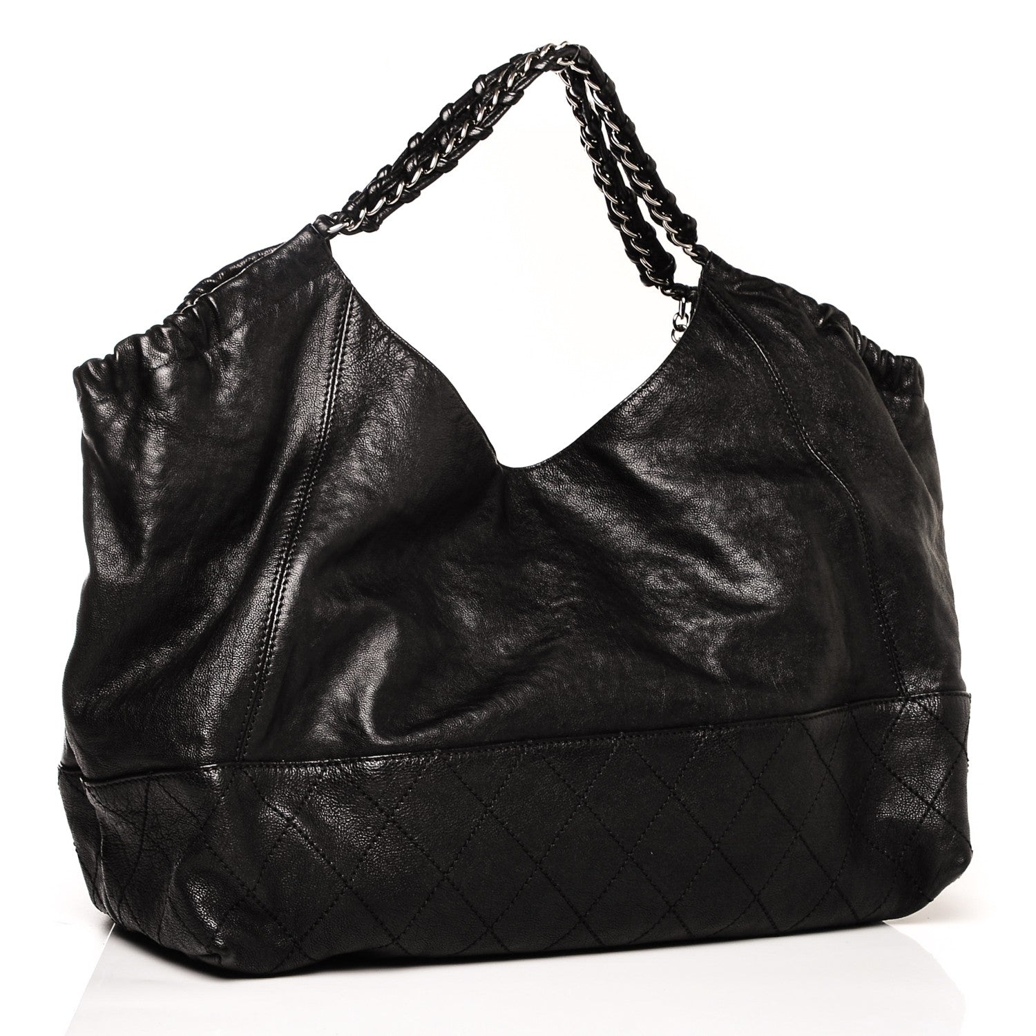 Chanel Distressed Caviar XL Coco Cabas Black 4 of 8